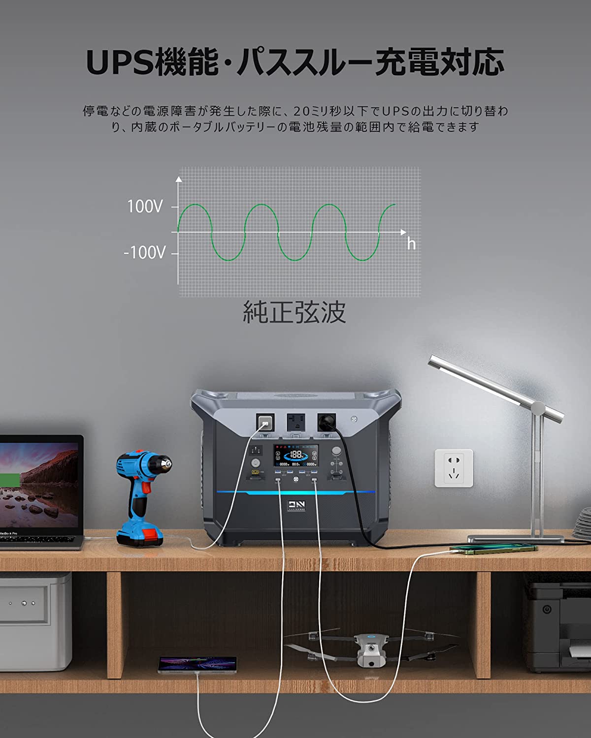 DaranEner NEO2000 ポータブル電源 | 2000W 2073.6Wh - DaranEner ポータブル電源